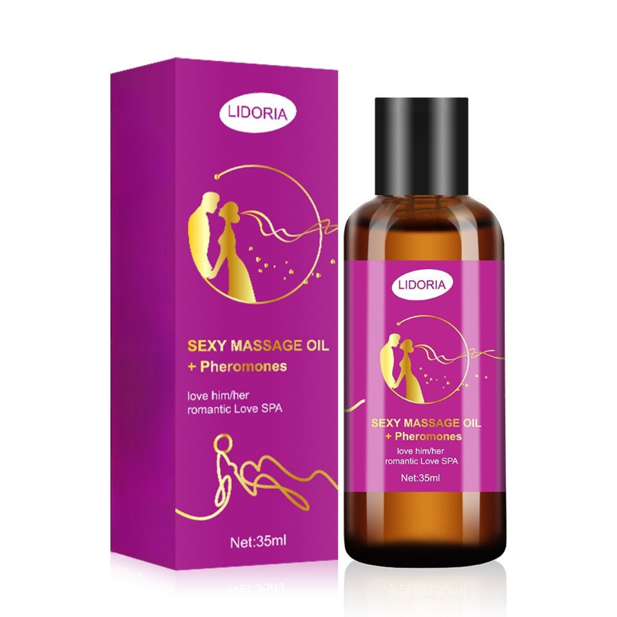 Olio da massaggio sensuale con oli essenziali