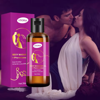 Olio da massaggio sensuale con oli essenziali